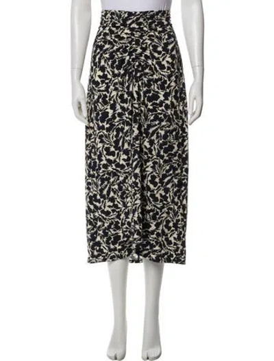 Pre-owned A.l.c Floral Print Midi Length Skirt