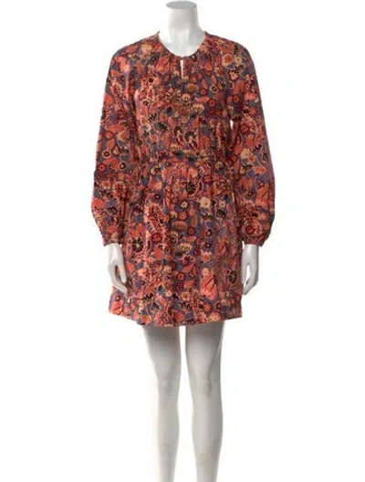 Pre-owned A.l.c Floral Print Mini Dress In Multi