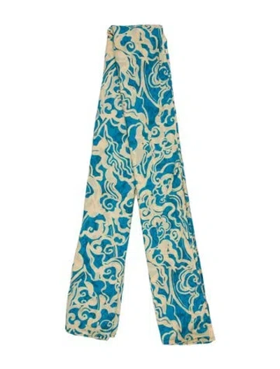 Pre-owned A.l.c Floral Print Scarf In Neutral