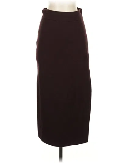 Pre-owned A.l.c Formal Skirt In Burgundy