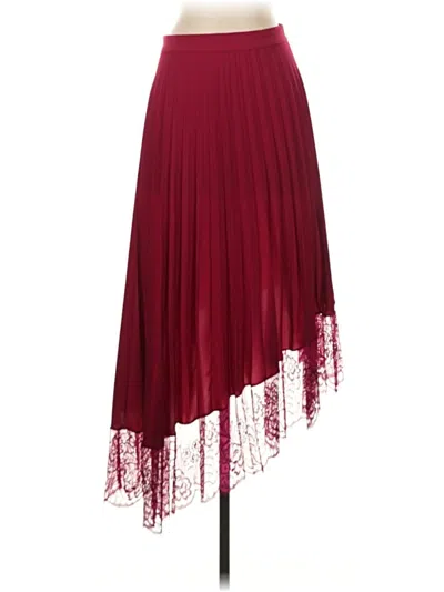 Pre-owned A.l.c Formal Skirt In Burgundy