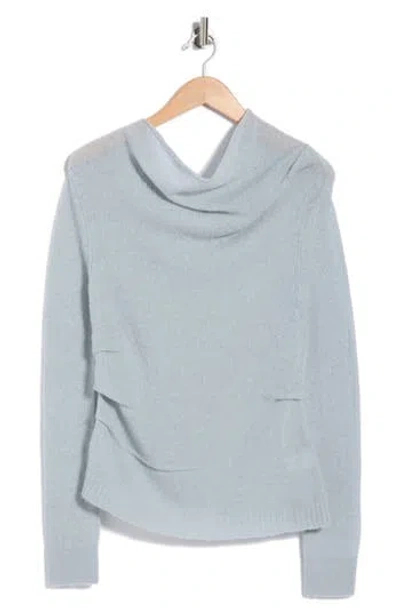 A.l.c . Freya One-shoulder Alpaca-blend Sweater In Slate Blue