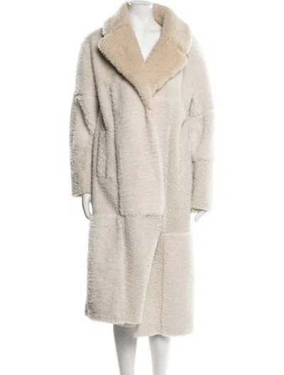 Pre-owned A.l.c Fur Coat In Neutrals