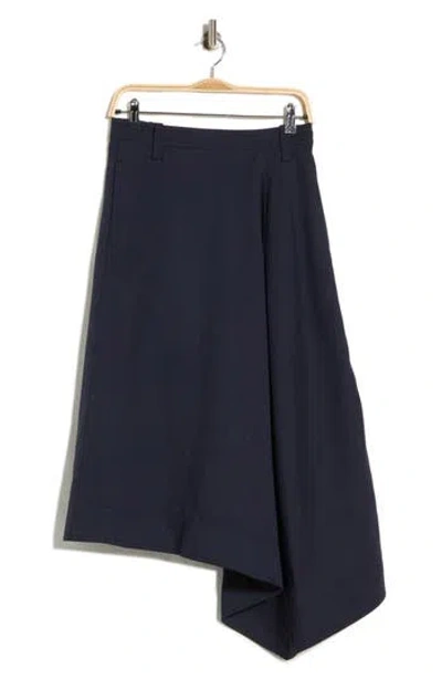 A.l.c . Gael Asymmetric Midi Skirt In Blue