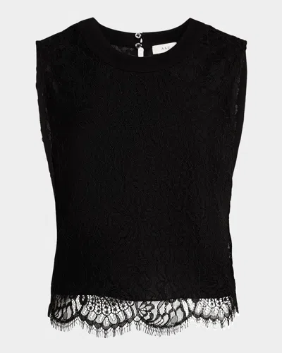 A.l.c Gai Sleeveless Lace Top In Black