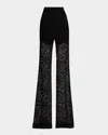 A.l.c Gemma Straight-leg Lace Pants In Black