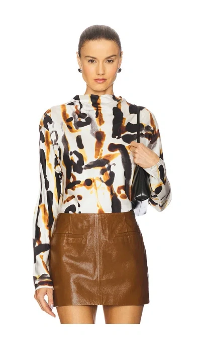 A.l.c Georgia Top In Animal Print