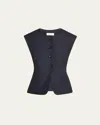 A.l.c Georgie Vest In Evening Blue