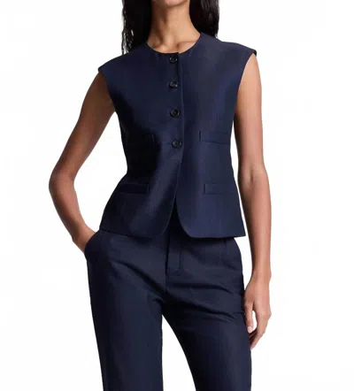 A.l.c Georgie Vest In Evening Blue