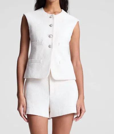 A.l.c Georgie Vest In Pearl In White