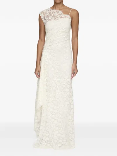 A.l.c Gia Lace Asymmetric Dress In White