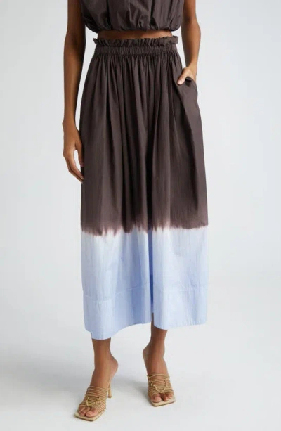A.l.c Gina Tie-dye Maxi Skirt In Sky Bluef