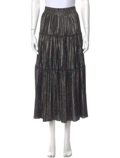 Pre-owned A.l.c Glitter Accents Midi Length Skirt