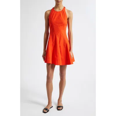 A.l.c . Grace Fit & Flare Minidress In Orange