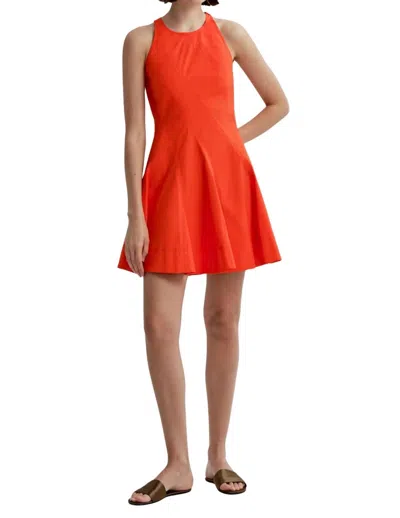 A.l.c Grace Mini Dress In Poppy Red In Orange