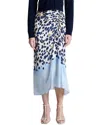 A.l.c Grace High-rise Mid-length Skirt In Blue In Blue