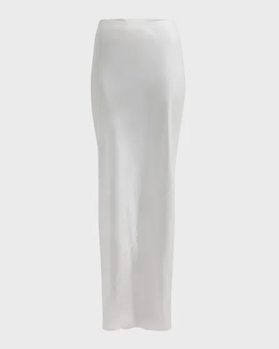A.l.c Greta Satin Maxi Skirt In Whisper Wh