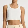 A.l.c Halsey Cropped Tank Top In White