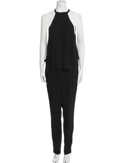 Pre-owned A.l.c Halterneck Jumpsuit In Black