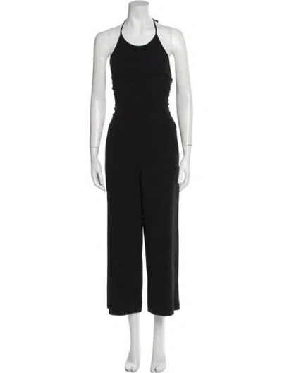Pre-owned A.l.c Halterneck Jumpsuit In Black