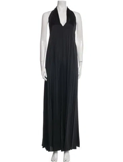 Pre-owned A.l.c Halterneck Jumpsuit In Black