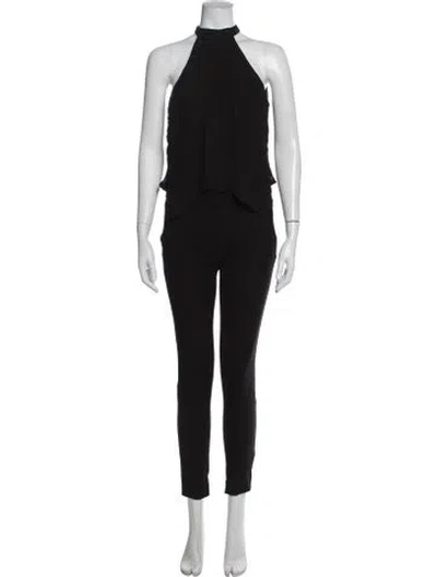 Pre-owned A.l.c Halterneck Jumpsuit In Black