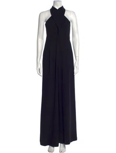 Pre-owned A.l.c Halterneck Jumpsuit In Black