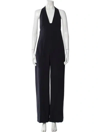 Pre-owned A.l.c Halterneck Jumpsuit In Blue