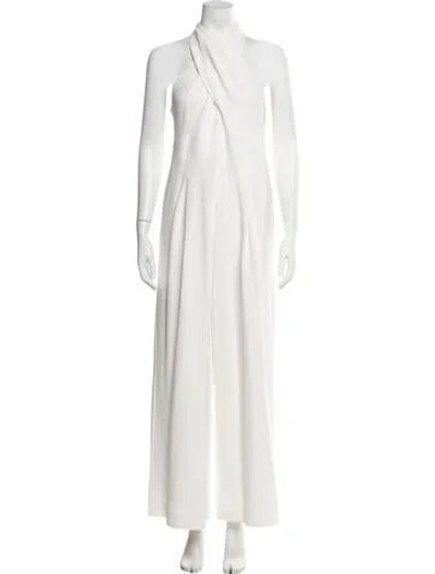 Pre-owned A.l.c Halterneck Jumpsuit In Neutral