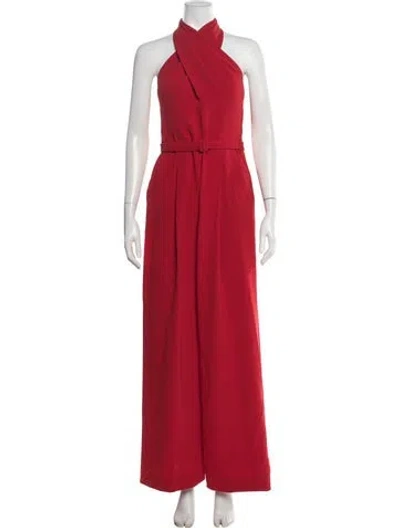 Pre-owned A.l.c Halterneck Jumpsuit In Red