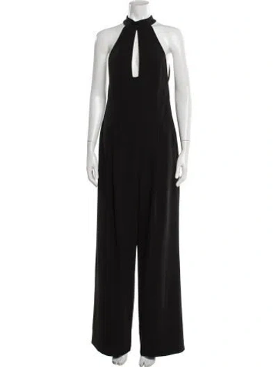Pre-owned A.l.c Halterneck Jumpsuit W/ Tags In Black