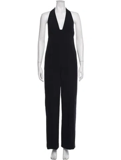Pre-owned A.l.c Halterneck Jumpsuit W/ Tags In Black