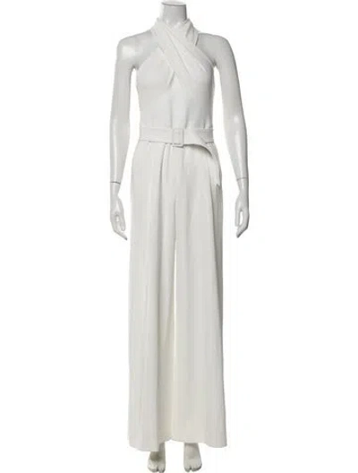 Pre-owned A.l.c Halterneck Jumpsuit W/ Tags In Neutrals