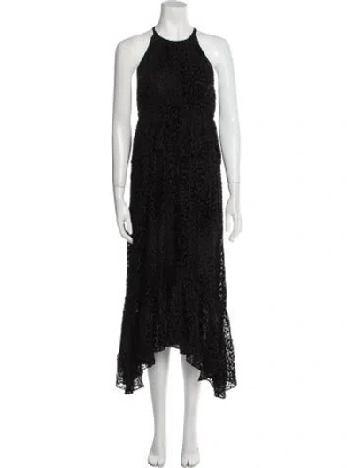 Pre-owned A.l.c Halterneck Long Dress In Black