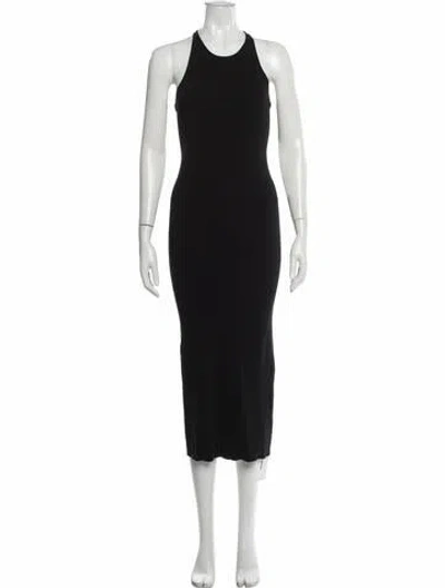 Pre-owned A.l.c Halterneck Long Dress In Black