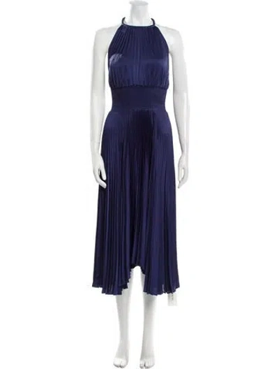 Pre-owned A.l.c Halterneck Long Dress In Blue