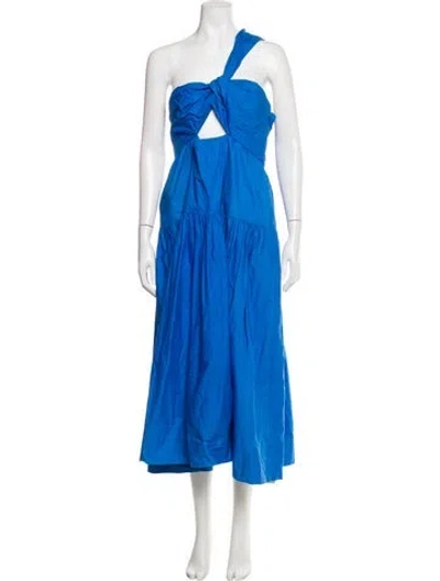 Pre-owned A.l.c Halterneck Long Dress In Blue