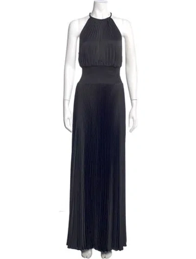 Pre-owned A.l.c Halterneck Long Dress In Blue
