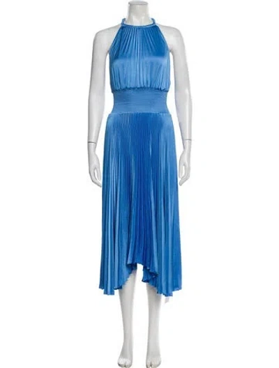 Pre-owned A.l.c Halterneck Long Dress In Blue