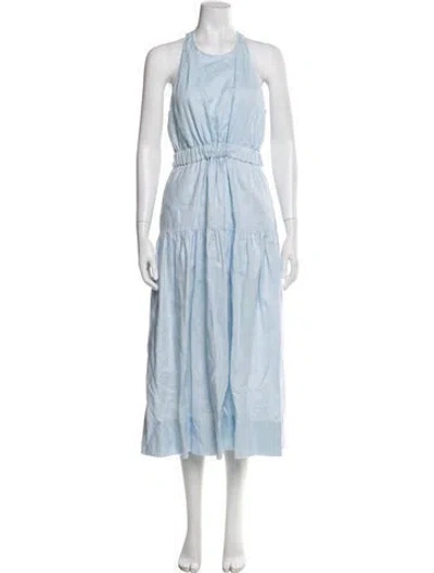 Pre-owned A.l.c Halterneck Long Dress In Blue