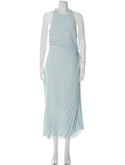 Pre-owned A.l.c Halterneck Long Dress In Blue