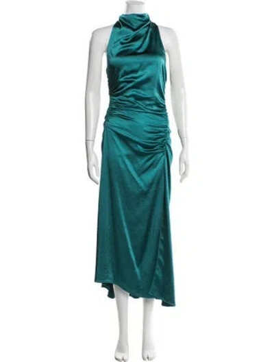 Pre-owned A.l.c Halterneck Long Dress In Blue