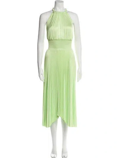 Pre-owned A.l.c Halterneck Long Dress In Green