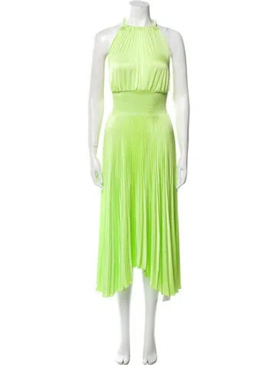 Pre-owned A.l.c Halterneck Long Dress In Green