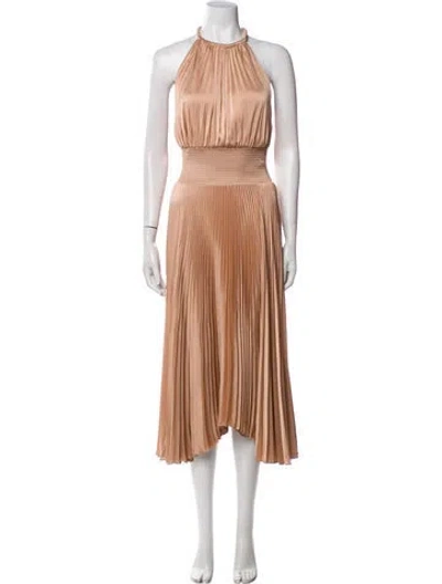 Pre-owned A.l.c Halterneck Long Dress In Neutral