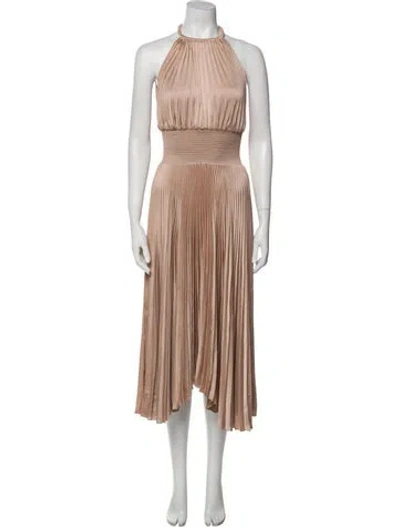 Pre-owned A.l.c Halterneck Long Dress In Neutral