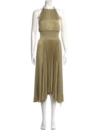 Pre-owned A.l.c Halterneck Long Dress In Neutral
