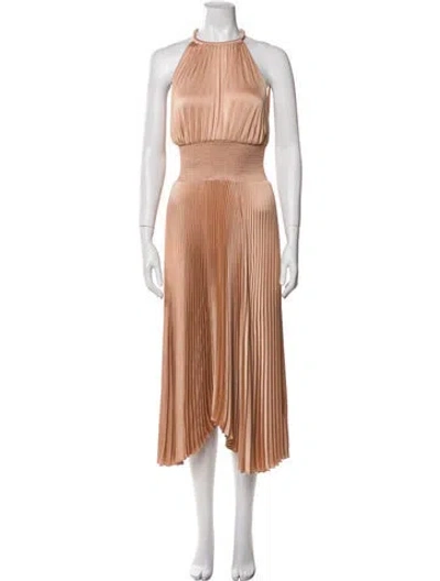 Pre-owned A.l.c Halterneck Long Dress In Neutral