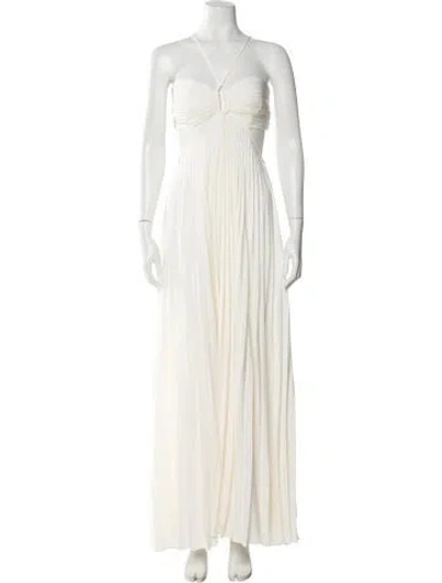 Pre-owned A.l.c Halterneck Long Dress In Neutral