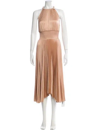 Pre-owned A.l.c Halterneck Long Dress In Neutral